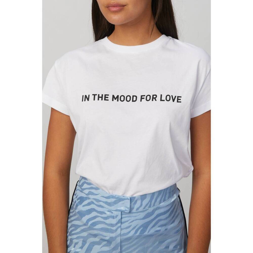 NEW IN THE MOOD FOR LOVE ana t-shirt top in white/black